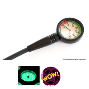 Manometer stort med slange