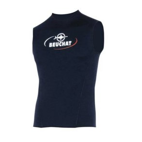 Neopren vest med glat titanium skin