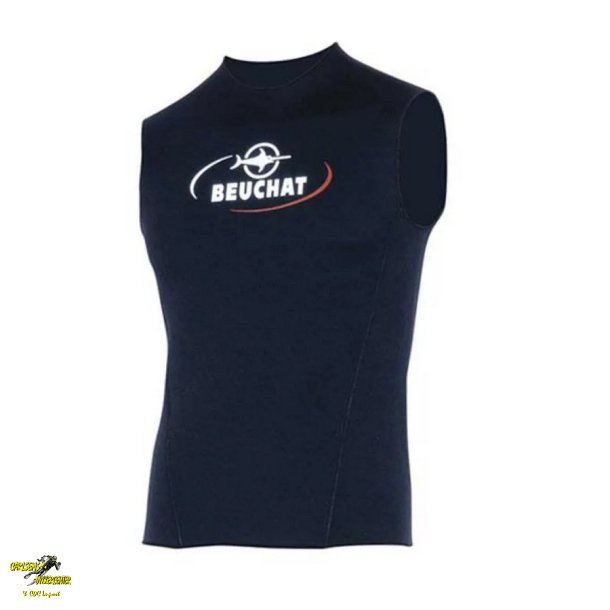 Neopren vest med glat titanium skin