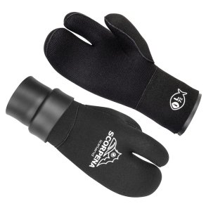 3 fingre handske 7 mm med manchet